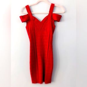 Guess red bodycon dress NWT